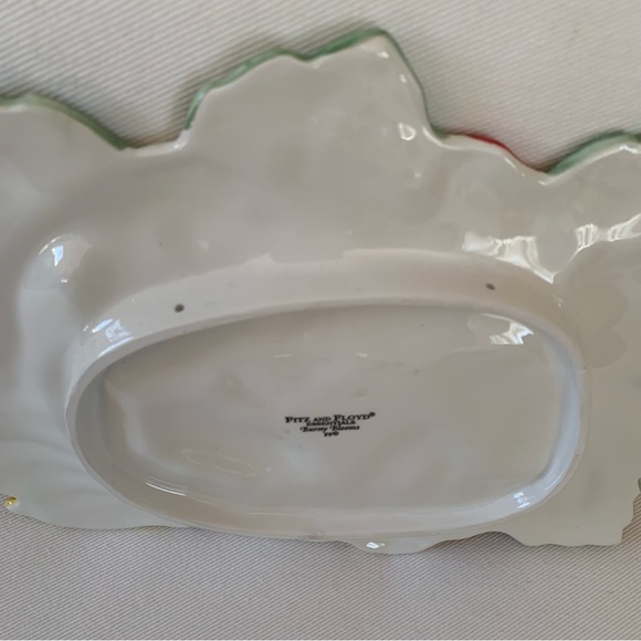 Fitz & Floyd Bunny Bloom Canape Plate Easter Spring Summer - Picture 5 of 6